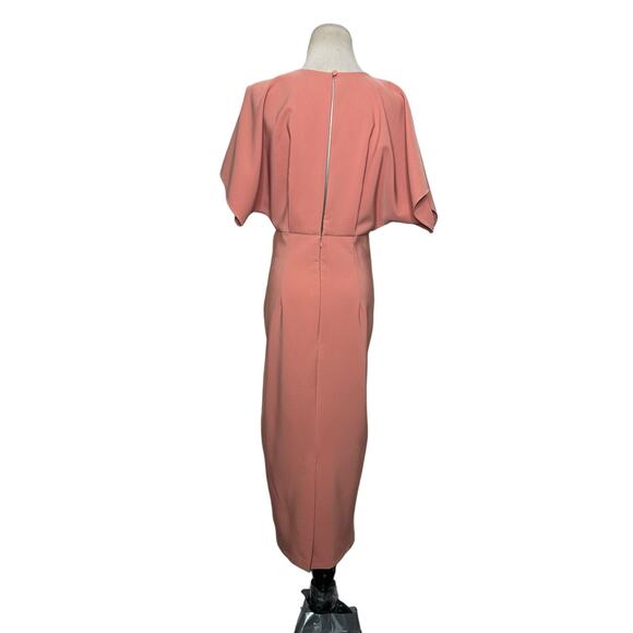 Asos melon short sleeves front pleated midi dress size 6 - Picture 13 of 16